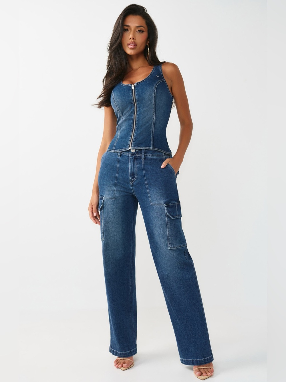 True religion: Cargo Straight Leg Jeans